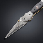 Damascus Folding Knife // 8803