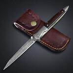Damascus Pocket Folding Knife // 2014