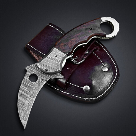 Damascus Karambit Folding Knife // 2013