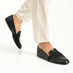 Leather Belted Classic Men's Loafers // Black (Euro: 40)