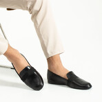 Leather Belted Classic Men's Loafers // Black (Euro: 40)