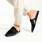 Suede + Leather Men's Mule // Black (Euro: 44)