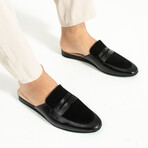 Suede + Leather Men's Mule // Black (Euro: 44)