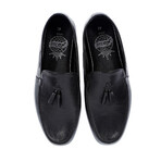 Leather Men's Tasseled Loafer // Black (Euro: 40)