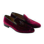 Velvet Crested Men's House Shoe // Claret Red (Euro: 45)