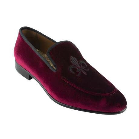 Velvet Crested Men's House Shoe // Claret Red (Euro: 40)