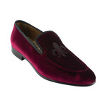 Velvet Crested Men's House Shoe // Claret Red (Euro: 45)