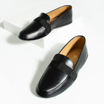 Leather Belted Classic Men's Loafers // Black (Euro: 40)