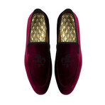 Velvet Crested Men's House Shoe // Claret Red (Euro: 45)