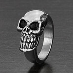 Sideways Skull Stainless Steel Ring (10)