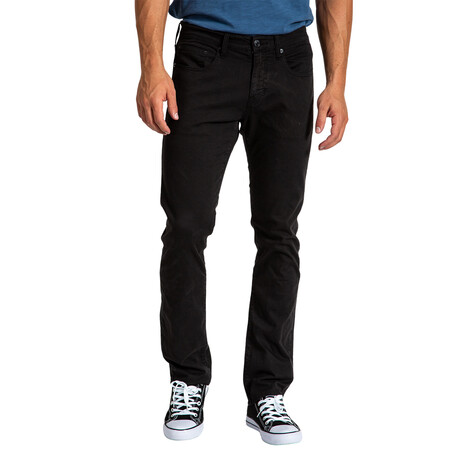 Barfly Slim Denim Jeans // Jet Black (29WX34L)