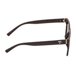 Capri Polarized Sunglasses // Black Frame + Brown Lens