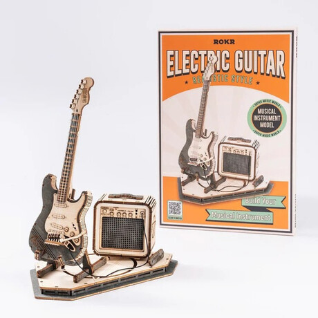 DIY 3D Puzzle // Electric Guitar // 140 Pieces