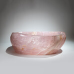 Large Genuine Polished Rose Quartz Bowl