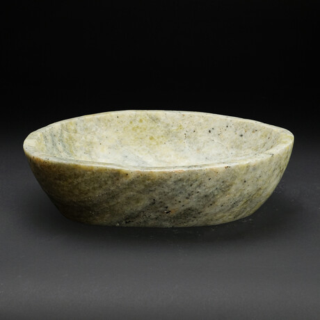 Genuine Polished Green Serpentine Bowl // 16.4 lbs