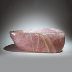 Large Genuine Polished Rose Quartz Bowl