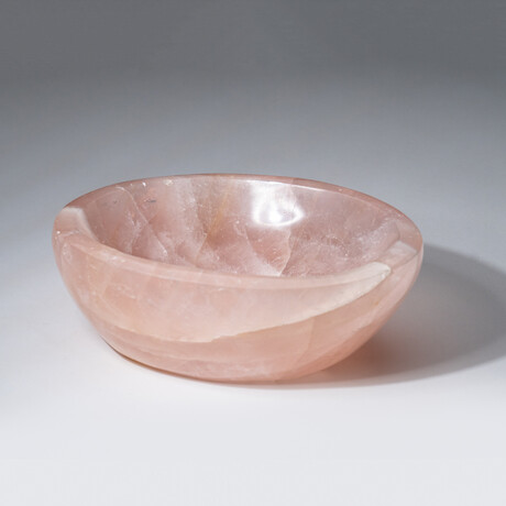Genuine Polished Rose Quartz Bowl // 3 lbs