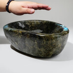 Genuine Polished Labradorite Freeform Bowl // 19.6 lbs