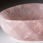 Genuine Polished Rose Quartz Bowl // 6 lbs