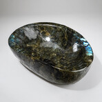 Genuine Polished Labradorite Freeform Bowl // 19.6 lbs