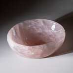 Genuine Polished Rose Quartz Bowl // 7.5 lbs