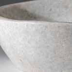 Genuine Polished Snow Quartz Bowl