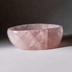 Genuine Polished Rose Quartz Bowl // 6 lbs