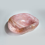 Large Genuine Polished Rose Quartz Bowl