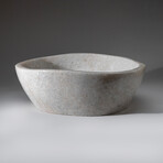 Genuine Polished Snow Quartz Bowl