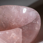 Genuine Polished Rose Quartz Bowl // 6 lbs