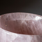 Genuine Polished Rose Quartz Bowl // 7.5 lbs