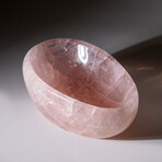 Genuine Polished Rose Quartz Bowl // 6 lbs