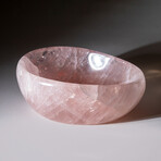 Genuine Polished Rose Quartz Bowl // 6 lbs
