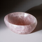 Genuine Polished Rose Quartz Bowl // 7.5 lbs