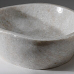 Genuine Polished Snow Quartz Bowl