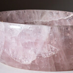 Genuine Polished Rose Quartz Bowl // 7.5 lbs