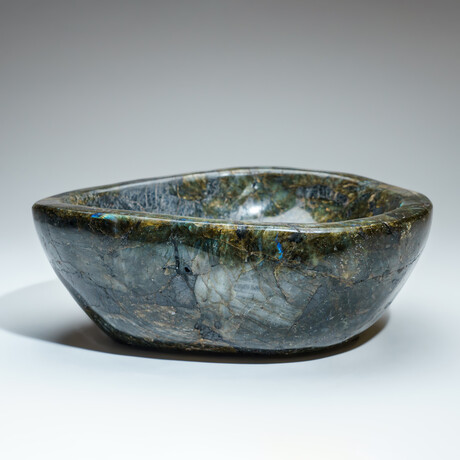 Genuine Polished Labradorite Freeform Bowl // 21 lbs