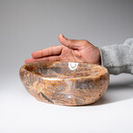Genuine Polished Peach Moonstone Bowl // 5.5 lbs