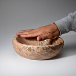 Genuine Polished Peach Moonstone Bowl // 6 lbs