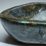 Genuine Polished Labradorite Freeform Bowl // 21 lbs