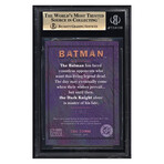 1995 Batman Master Series Chromium #1 Batman // BGS 9.5 Gem Mint