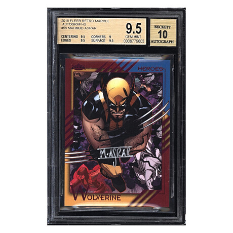 2015 Fleer Retro Marvel Autographs #59 Mahmud Asrar // BGS 9.5 Gem Mint