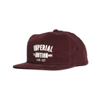 Justice Snapback Hat // Burgundy