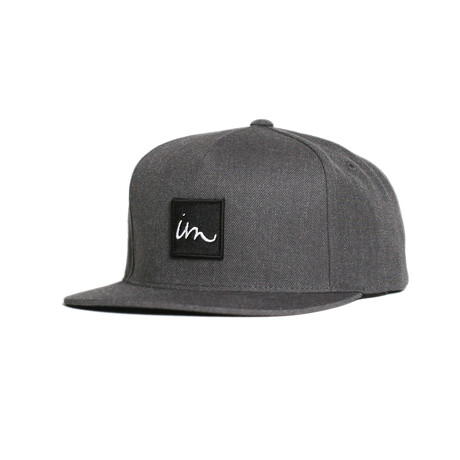 1X1 Snapback Hat // Black Heather