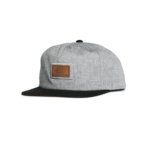 Jackpot Snapback // Black Heather + Black