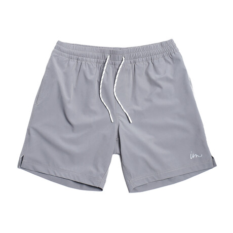 Seeker Volley Shorts // Stone Gray (S)