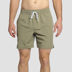 Seeker Volley Shorts // Kelp (L)