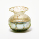 Large Roman Glass Ribbed Vessel // c. 2nd-3rd century AD