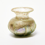 Large Roman Glass Ribbed Vessel // c. 2nd-3rd century AD