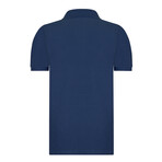 Solid Short Sleeve Polo Shirt // Navy (S)